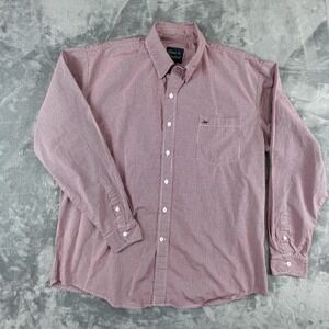 Texas Standard Long Sleeve Button Men's XL Red Pattern Shirt Modern Western